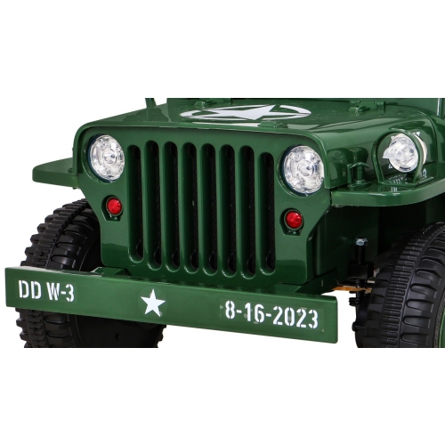 Auto Jeep Wojskowy Retro Zielony JH-103